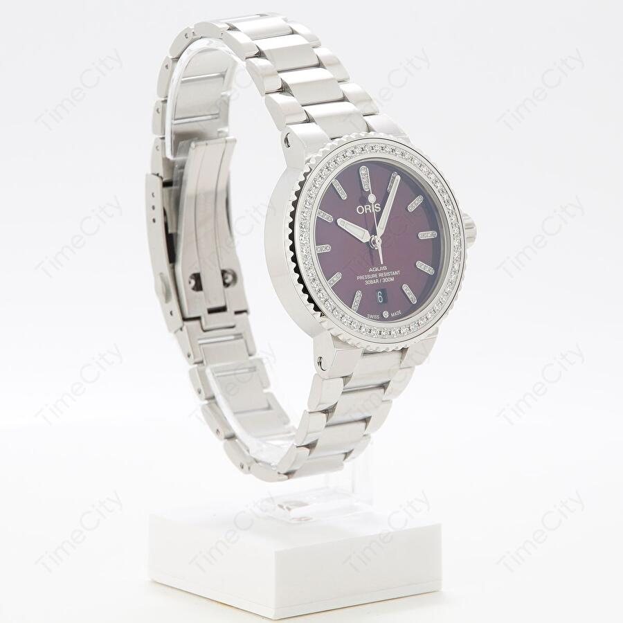 Oris 01 733 7766 4998-07 8 22 05PEB (01733776649980782205peb) - Aquis Date Diamonds