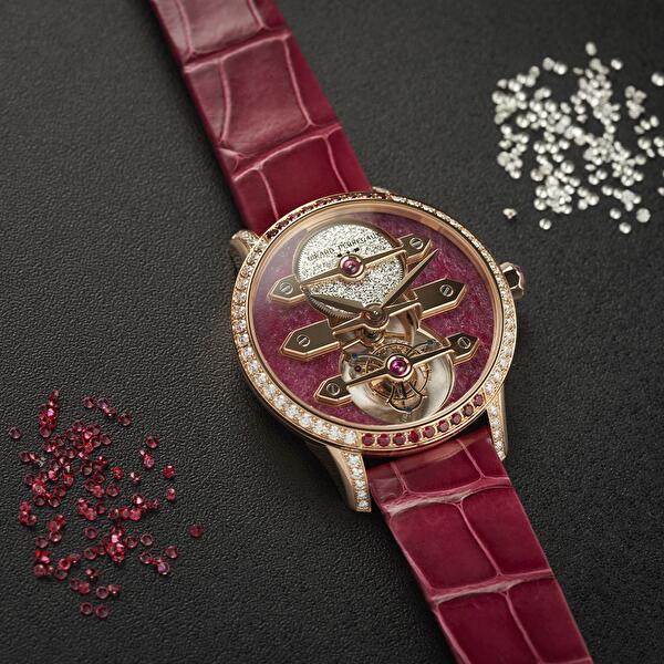 Girard-Perregaux 99242B52CH01-CKHA (99242b52ch01ckha) - Tourbillon With Three Gold Bridges Ruby Heart 38 mm