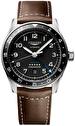 Mens, sportive, automatic wrist watch Longines Spirit Zulu Time 42 mm