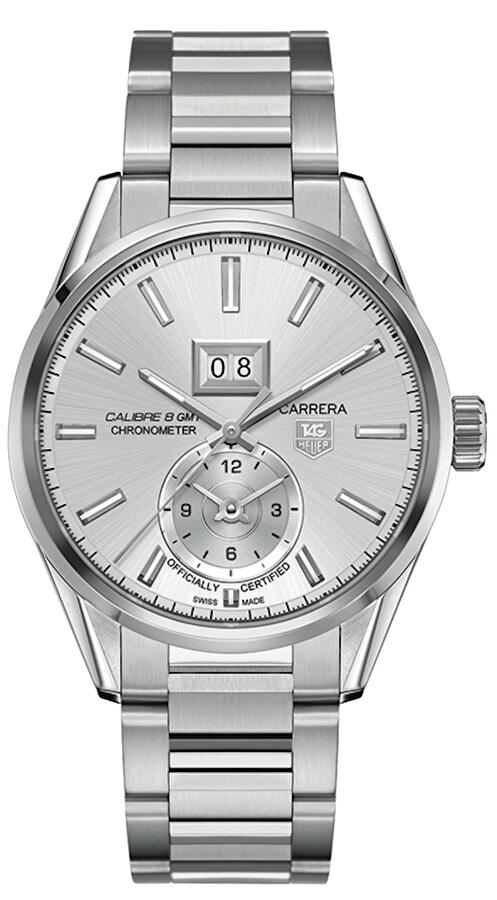 TAG Heuer WAR5011.BA0723 (war5011ba0723) - Calibre 8 Gmt And Grande Date Automatic Watch 41mm