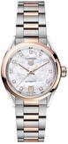 Ladies, classic, automatic wrist watch TAG Heuer Carrera Date 29 mm