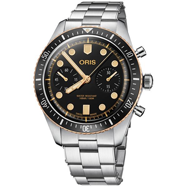 Oris 01 771 7744 4354-07 8 21 18 (01771774443540782118) - Divers Sixty-Five Chronograph