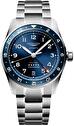 Mens, sportive, automatic wrist watch Longines Spirit Zulu Time 39 mm