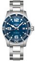 Mens, sportive, quartz wrist watch Longines Hydroconquest 41 mm Quartz