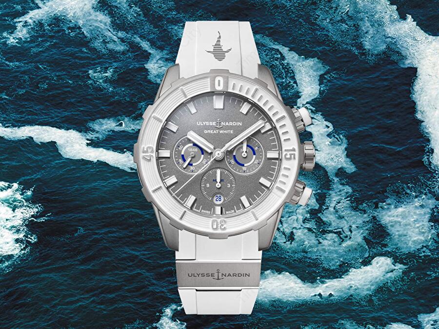 Ulysse Nardin 1503-170LE-1A-GW/3B (1503170le1agw3b) - Diver Chronograph Great White 44mm