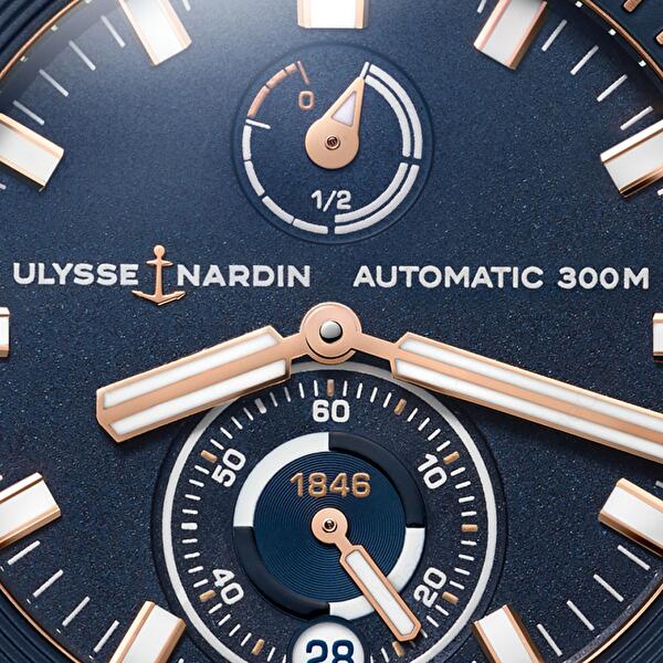 Ulysse Nardin 1185-170-3/BLUE (11851703blue) - Diver Chronometer 44 mm