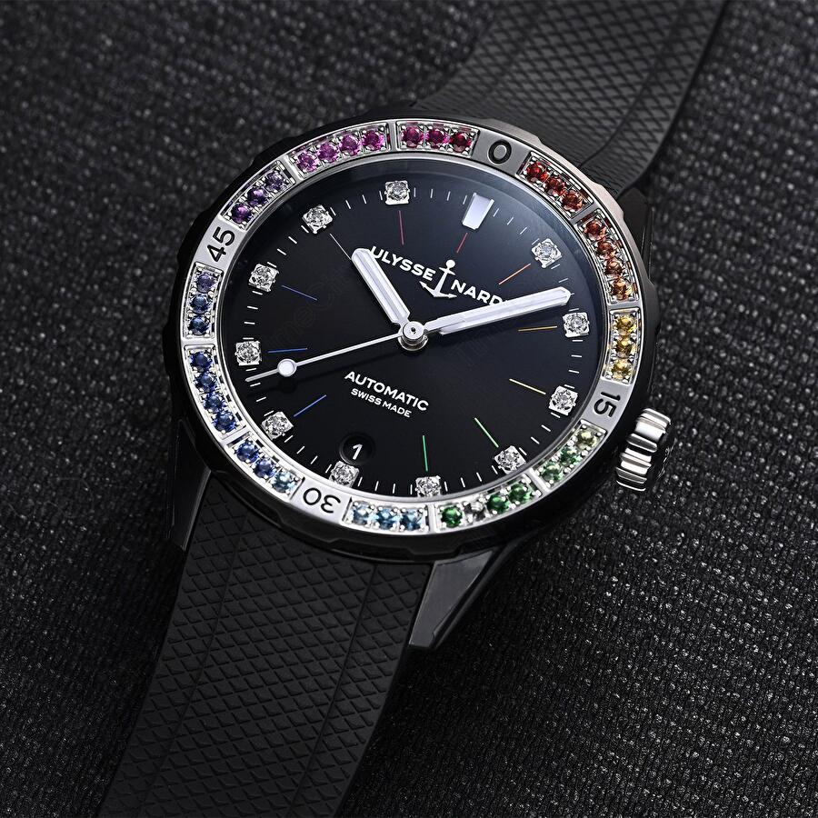 Ulysse Nardin 8163-182B1LE-2A-RAIN/3A (8163182b1le2arain3a) - Lady Diver Rainbow 39 mm