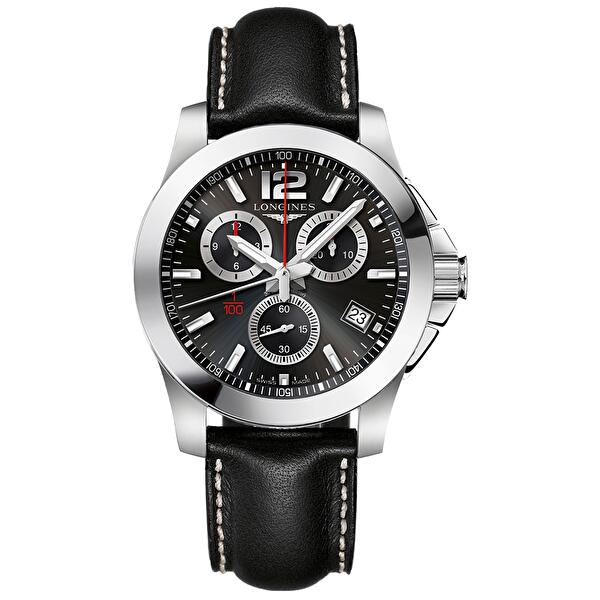 Longines L3.700.4.56.3 (l37004563) - Conquest 41 mm Quartz Chrono