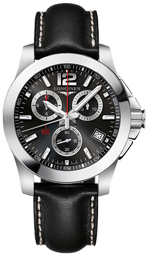 Longines L3.700.4.56.3 (l37004563) - Conquest 41 mm Quartz Chrono