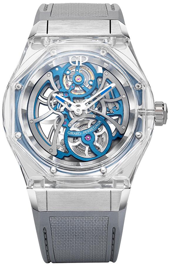 Girard-Perregaux 81071-43-431-FC6A (8107143431fc6a) - Laureato Absolute Light Bucherer Blue 44 mm