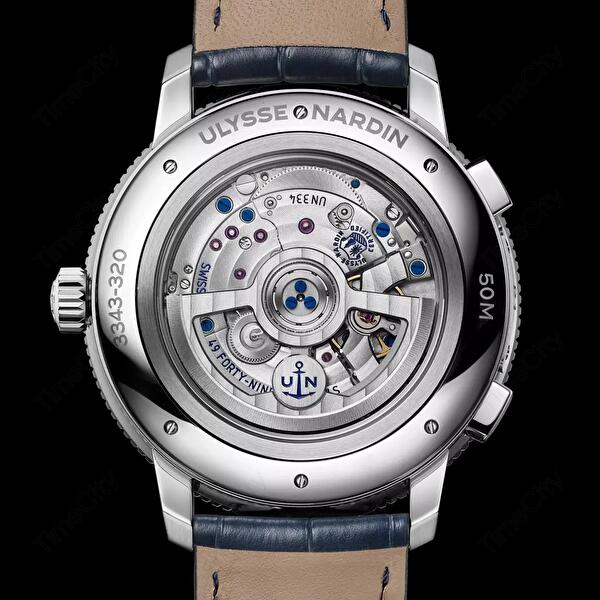 Ulysse Nardin 3343-320-3A/1A (33433203a1a) - Marine Torpilleur Dual Time 44 mm
