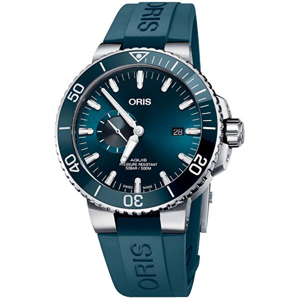 Oris 01 743 7733 4155-07 4 24 69EB (01743773341550742469eb) - Aquis Small Second, Date