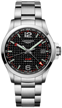 Longines L3.728.4.66.6 (l37284666) - Conquest V.h.p. Gmt Flash Setting