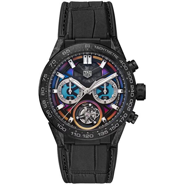 TAG Heuer CAR5A8AF.FC6415 (car5a8affc6415) - Carrera Polychrome  Chronograph Tourbillon 45 mm