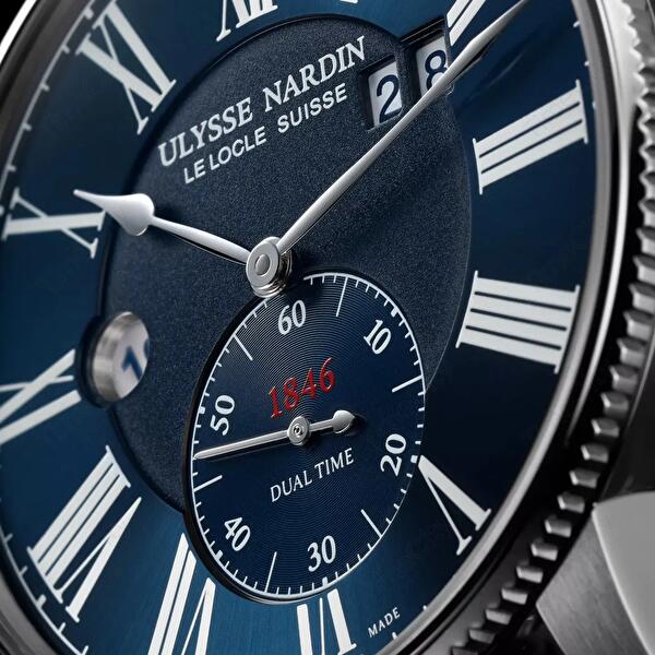 Ulysse Nardin 3343-320-3A/1A (33433203a1a) - Marine Torpilleur Dual Time 44 mm