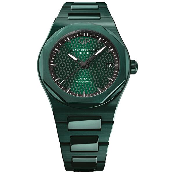 Girard-Perregaux 81010-32-3081-1CX (810103230811cx) - Laureato 42 mm Green Ceramic Aston Martin Edition