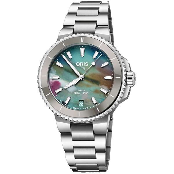 Oris 01 733 7792 4150-07 8 19 05P (01733779241500781905p) - Aquis Date Upcycle