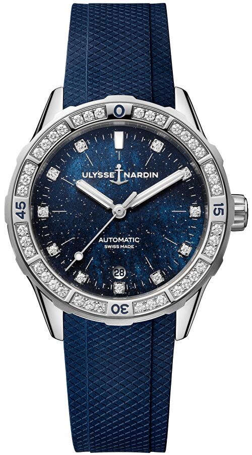 Ulysse Nardin 8163-182B1-3A/3A (8163182b13a3a) - Diver Starry Night 39 mm