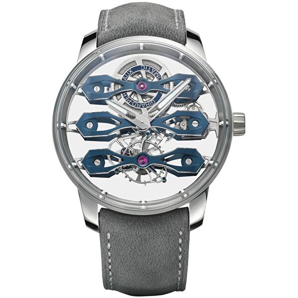 Girard-Perregaux 99296-21-3128-5GX (992962131285gx) - Tourbillon With Three Flying Bridges Bucherer Blue 44mm