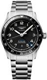 Mens, sportive, automatic wrist watch Longines Spirit Zulu Time 42 mm