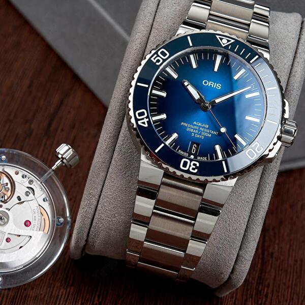 Oris 01 400 7769 6355-07 8 22 09PEB (01400776963550782209peb) - Aquis Date Calibre 400