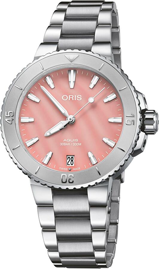 Oris 01 733 7770 4158-07 8 18 05P (01733777041580781805p) - Aquis Date