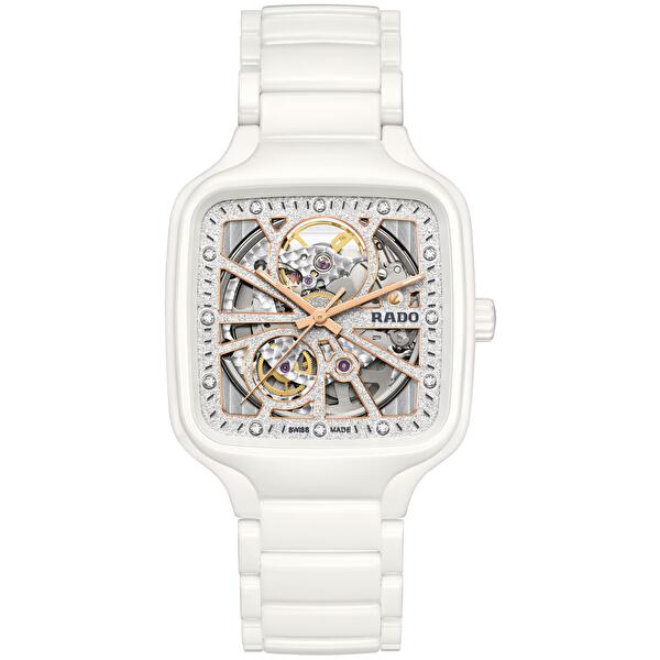Rado R27073722 (r27073722) - True Square Automatic Open Heart Sparkling 38 mm