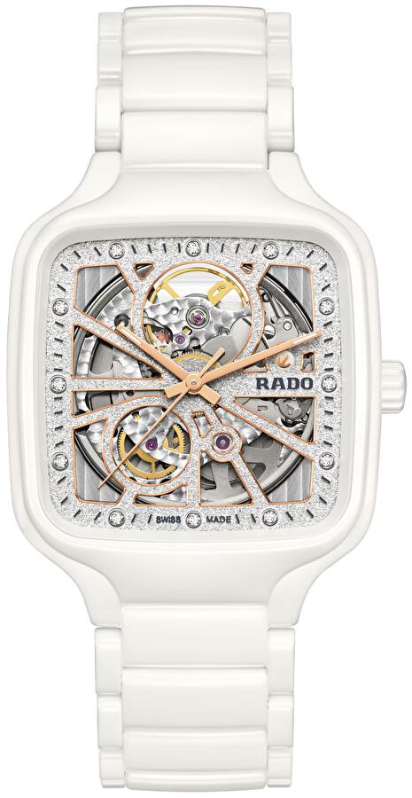 Rado R27073722 (r27073722) - True Square Automatic Open Heart Sparkling 38 mm