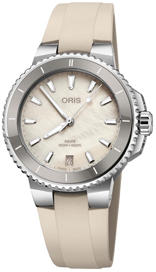 Oris 01 733 7792 4151-07 4 19 61FC (01733779241510741961fc) - Aquis Date