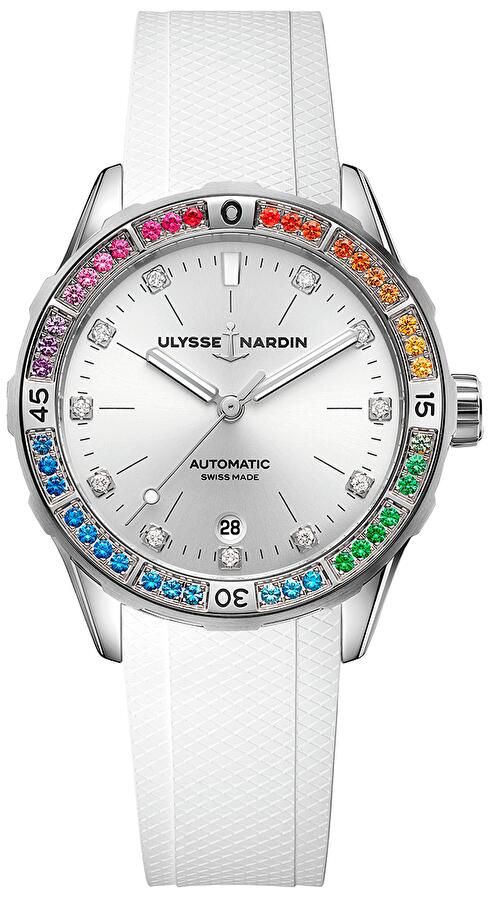 Ulysse Nardin 8163-182B1LE-1A-RAIN/3A (8163182b1le1arain3a) - Lady Diver Rainbow 39 mm