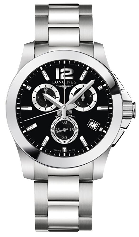 Longines L3.660.4.56.6 (l36604566) - Conquest 41 mm Quartz Chrono