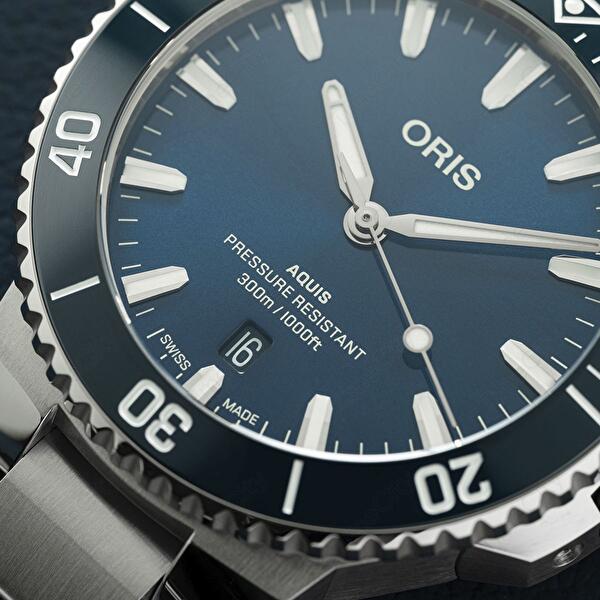 Oris 01 733 7787 4135-07 8 22 04PEB (01733778741350782204peb) - Aquis Date