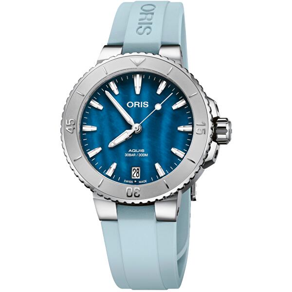 Oris 01 733 7770 4155-07 4 18 65FC (01733777041550741865fc) - Aquis Date