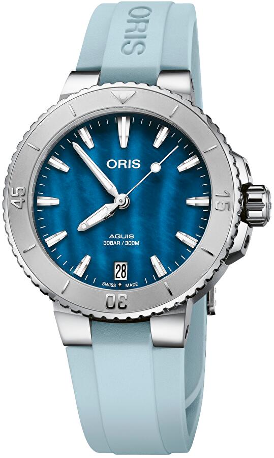 Oris 01 733 7770 4155-07 4 18 65FC (01733777041550741865fc) - Aquis Date