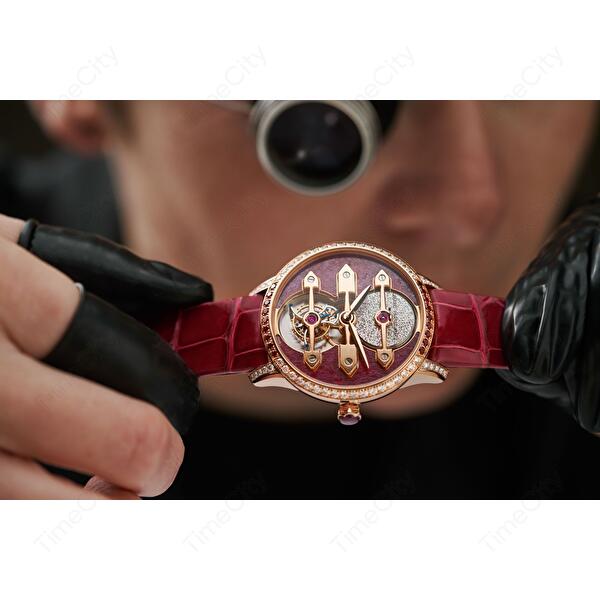 Girard-Perregaux 99242B52CH01-CKHA (99242b52ch01ckha) - Tourbillon With Three Gold Bridges Ruby Heart 38 mm