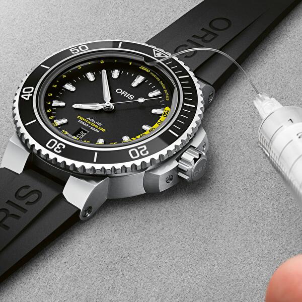 Oris 01 733 7755 4154-SET RS (0173377554154setrs) - Aquis Depth Gauge