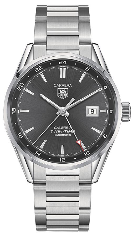 TAG Heuer WAR2012.BA0723 (war2012ba0723) - Calibre 7 Twin Time Automatic Watch 41 mm