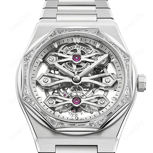 Girard-Perregaux 99112-58S3451-1CM (9911258s34511cm) - Laureato Three Gold Bridges 41 mm
