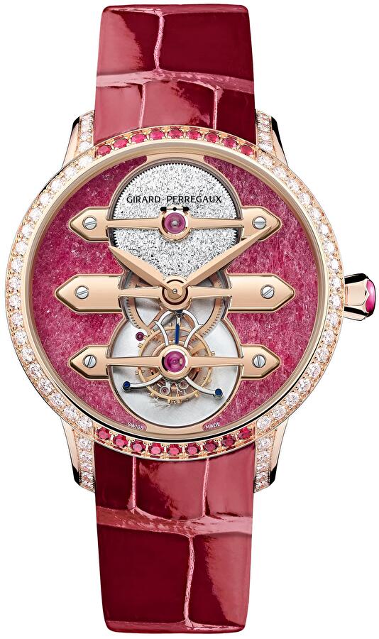 Girard-Perregaux 99242B52CH01-CKHA (99242b52ch01ckha) - Tourbillon With Three Gold Bridges Ruby Heart 38 mm