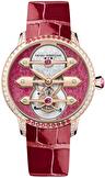 Ladies, classic, limited, automatic wrist watch Girard-Perregaux Tourbillon With Three Gold Bridges Ruby Heart 38 mm