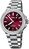 Ladies, sportive, automatic wrist watch Oris Aquis Date Diamonds