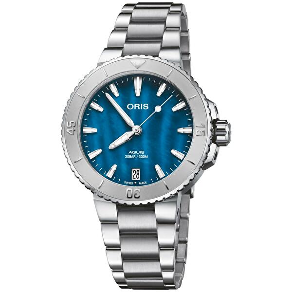 Oris 01 733 7770 4155-07 8 18 05P (01733777041550781805p) - Aquis Date