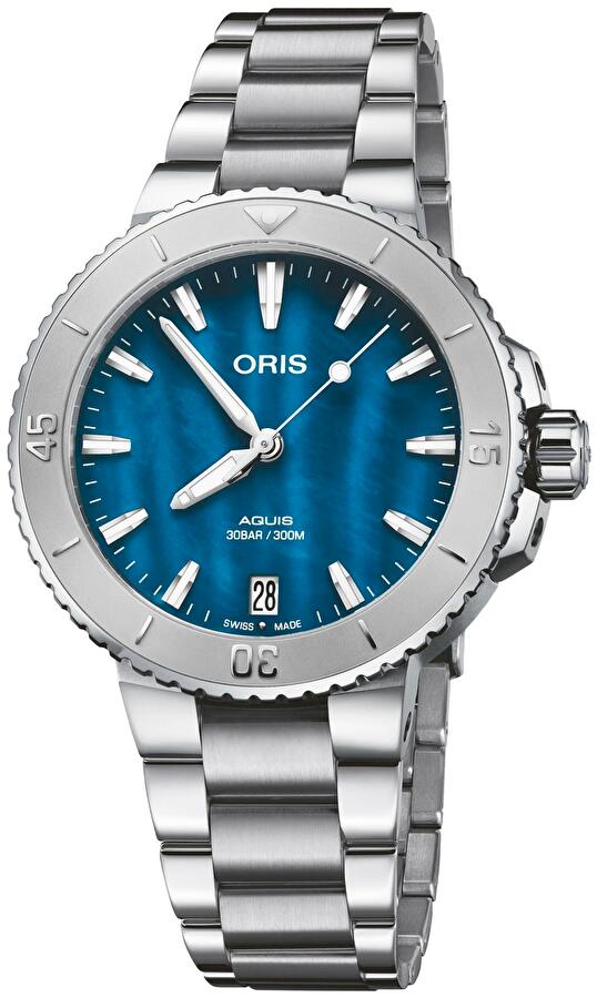 Oris 01 733 7770 4155-07 8 18 05P (01733777041550781805p) - Aquis Date