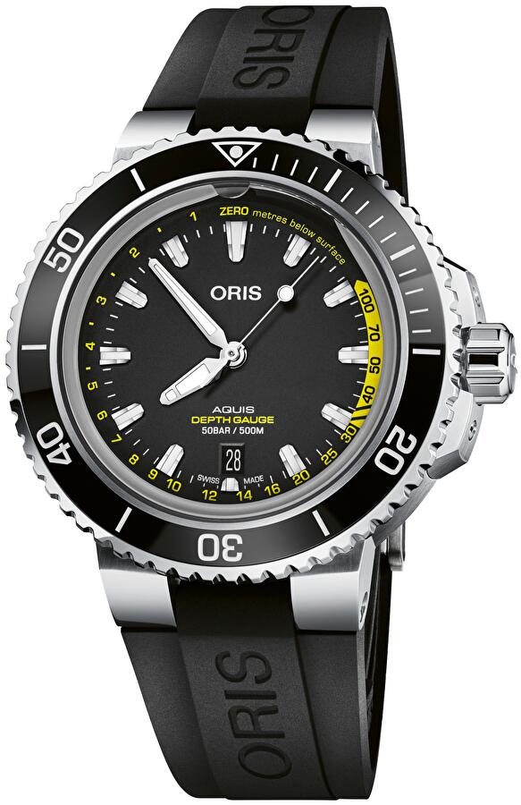 Oris 01 733 7755 4154-SET RS (0173377554154setrs) - Aquis Depth Gauge