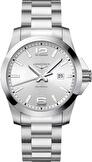 Mens, sportive, quartz wrist watch Longines Conquest 43 mm Quartz