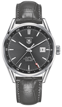 TAG Heuer WAR2012.FC6326 (war2012fc6326) - Calibre 7 Twin Time Automatic Watch 41 mm