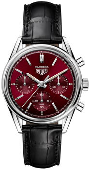 TAG Heuer CBK221G.FC6479 (cbk221gfc6479) - Carrera Red Dial Limited Edition 39 mm